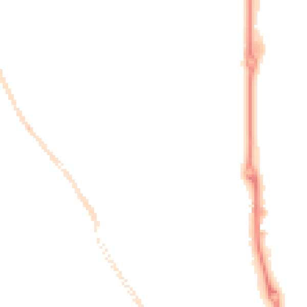 Night-time road noise heatmap for SR2 8QH