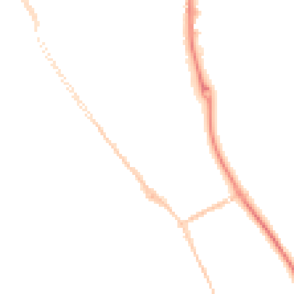 Night-time road noise heatmap for SR2 9QH