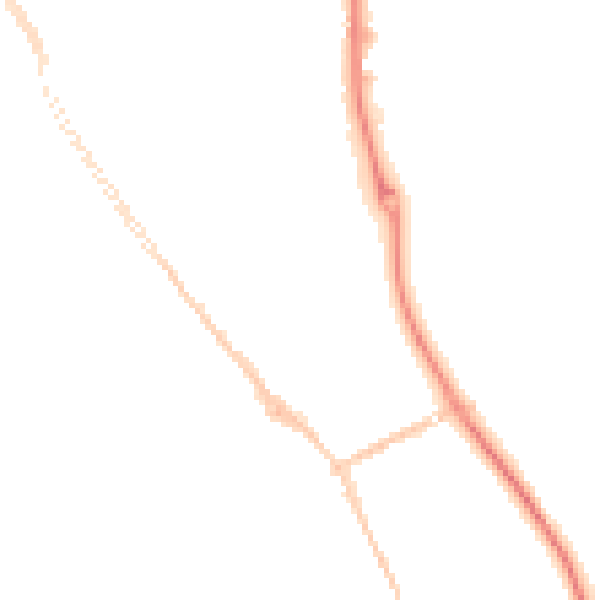 Night-time road noise heatmap for SR2 9QJ
