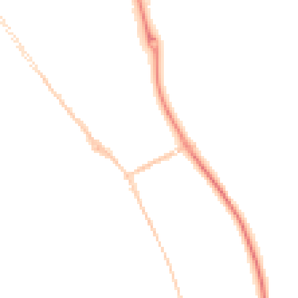 Night-time road noise heatmap for SR2 9QS