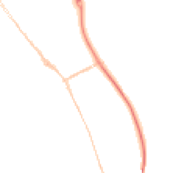 Night-time road noise heatmap for SR2 9RA