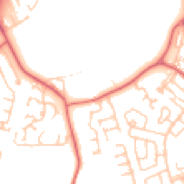 Daytime road noise heatmap for SR3 1AF