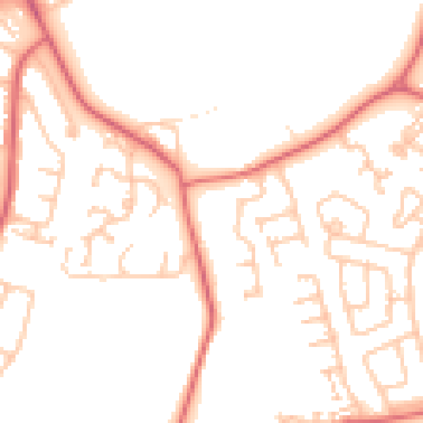 Daytime road noise heatmap for SR3 1AQ