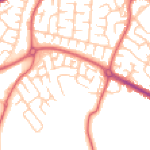 Daytime road noise heatmap for SR3 1AR