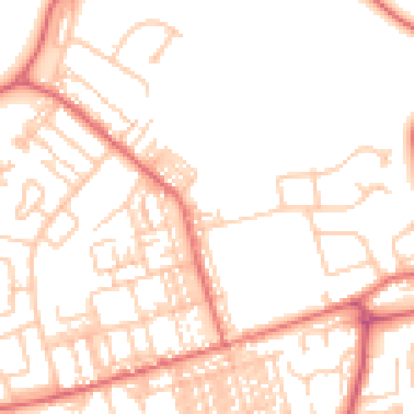 Daytime road noise heatmap for SR3 1AX