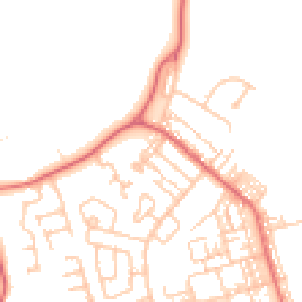 Daytime road noise heatmap for SR3 1BB