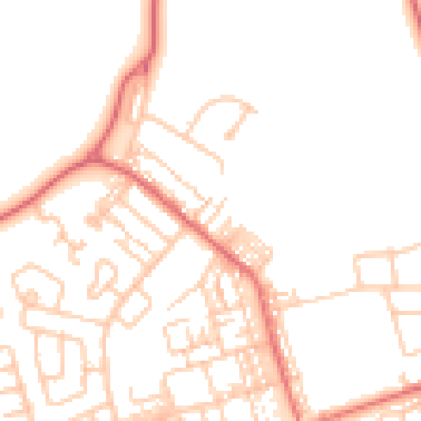 Daytime road noise heatmap for SR3 1BF