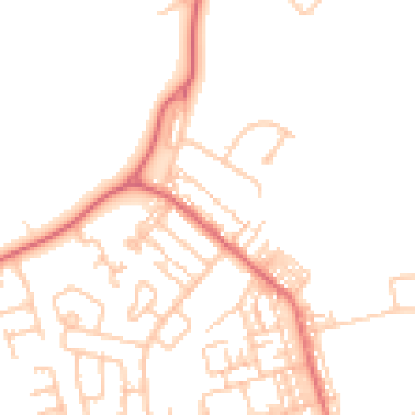 Daytime road noise heatmap for SR3 1BS