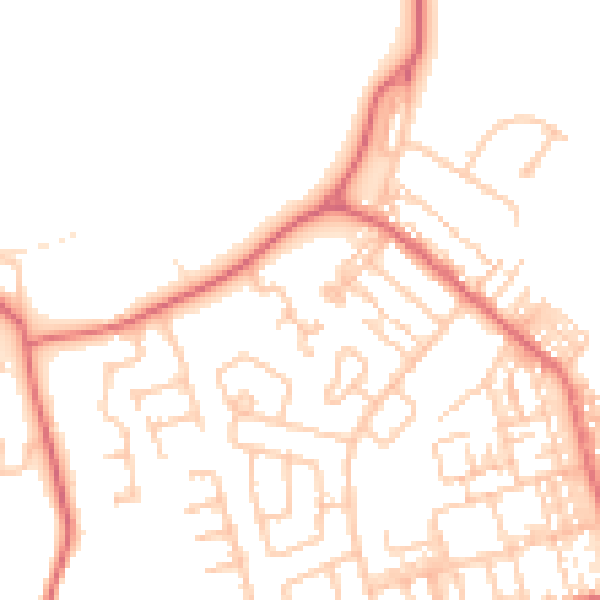Daytime road noise heatmap for SR3 1DG