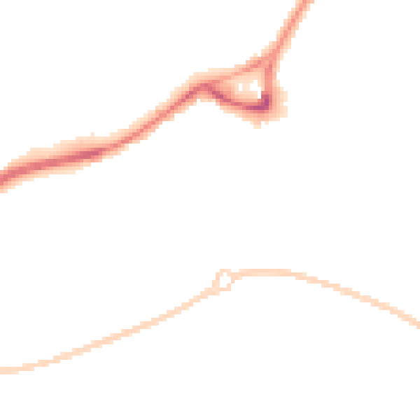 Night-time road noise heatmap for SR3 1DL