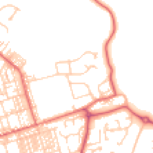 Daytime road noise heatmap for SR3 1DR