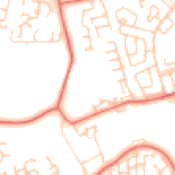 Daytime road noise heatmap for SR3 1EF