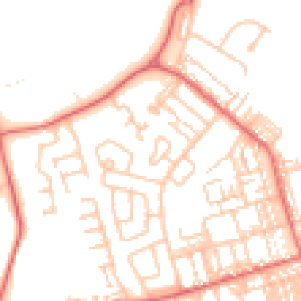 Daytime road noise heatmap for SR3 1LA