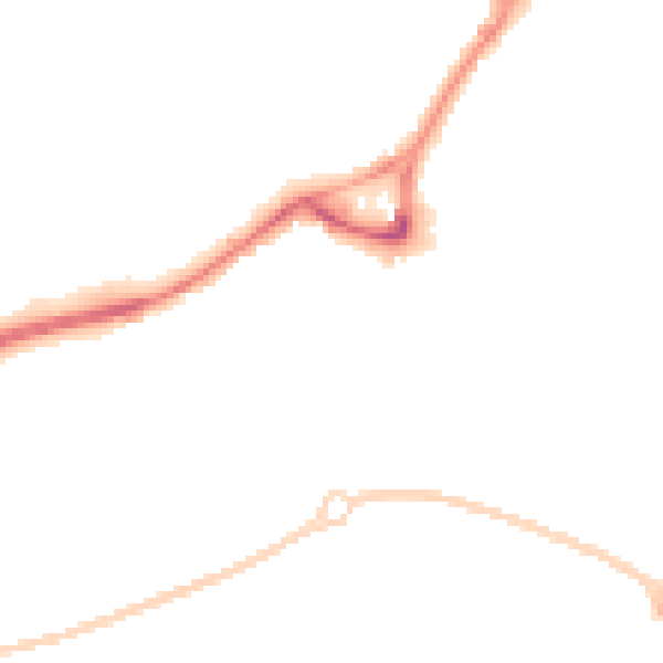Night-time road noise heatmap for SR3 1LH