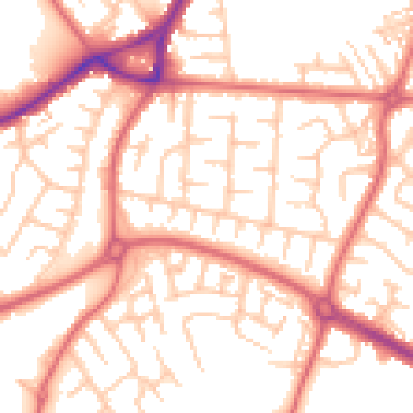 Daytime road noise heatmap for SR3 1LT