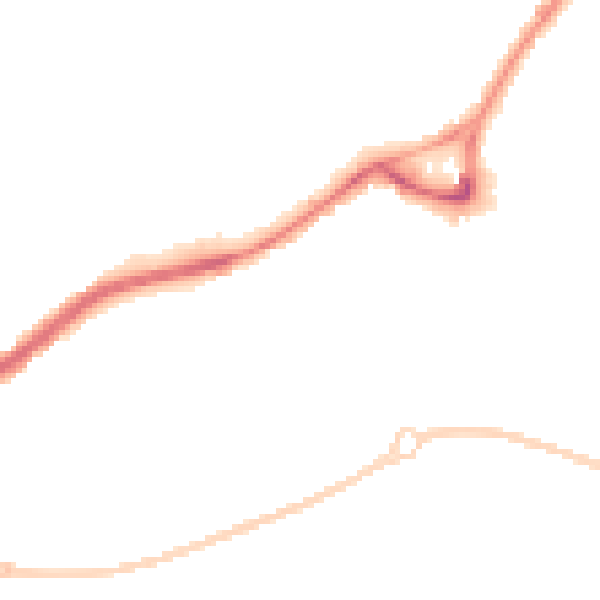 Night-time road noise heatmap for SR3 1UR