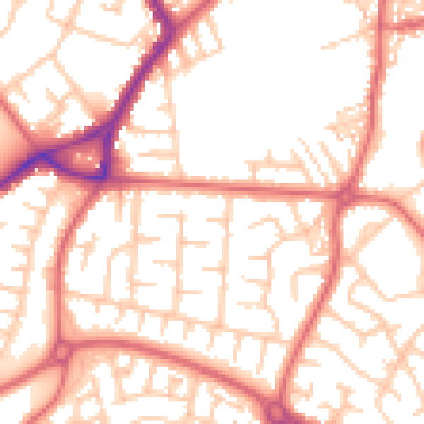 Daytime road noise heatmap for SR3 1XR