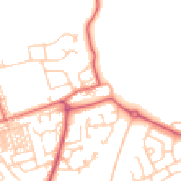 Daytime road noise heatmap for SR3 2AS
