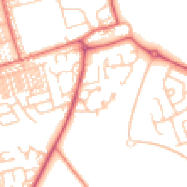 Daytime road noise heatmap for SR3 2DA
