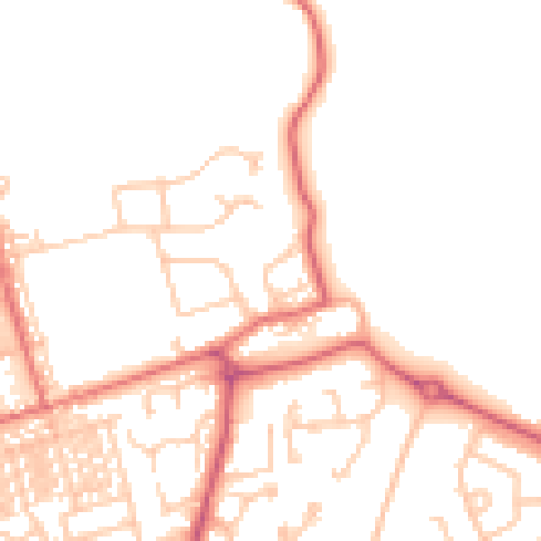 Daytime road noise heatmap for SR3 2DE