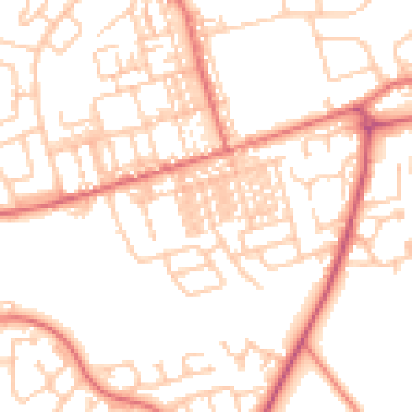 Daytime road noise heatmap for SR3 2DT