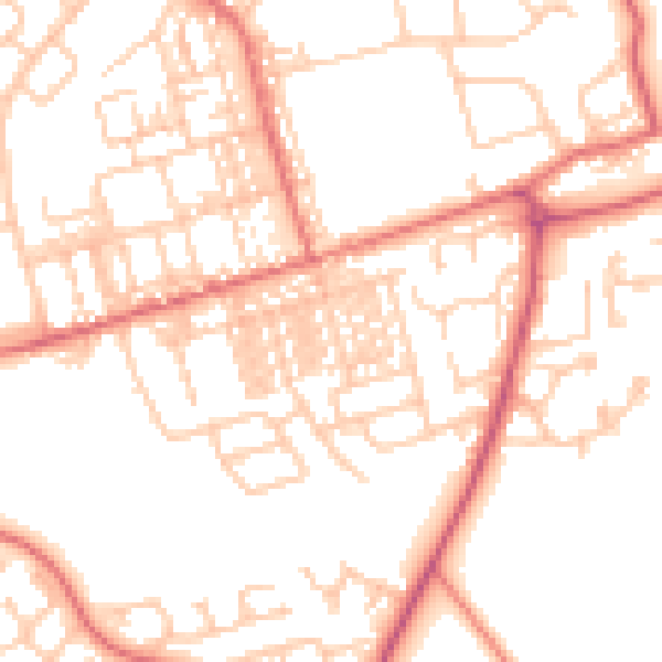 Daytime road noise heatmap for SR3 2DZ
