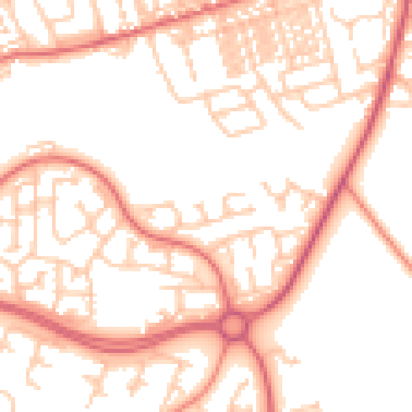 Daytime road noise heatmap for SR3 2ES