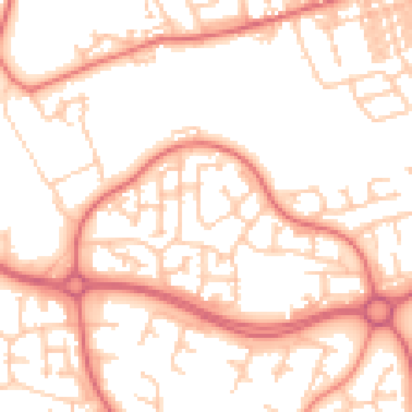 Daytime road noise heatmap for SR3 2FF