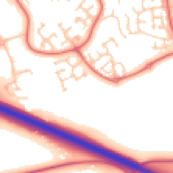 Daytime road noise heatmap for SR3 2GA