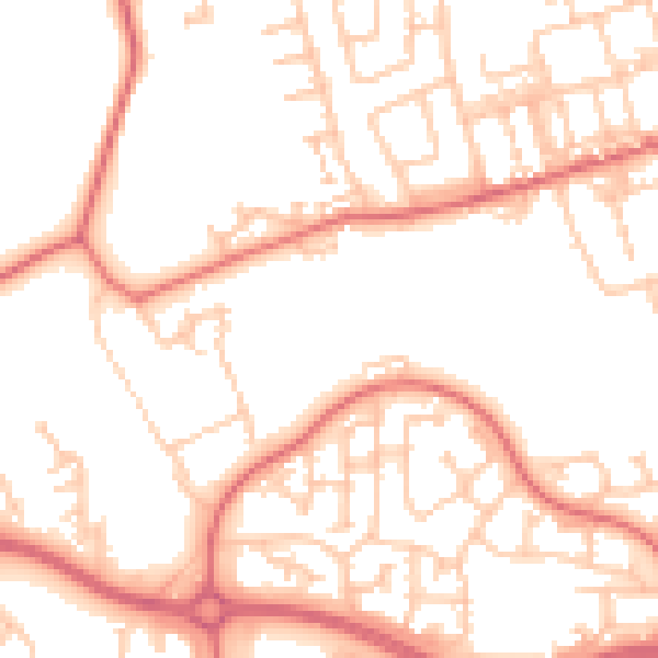 Daytime road noise heatmap for SR3 2GE
