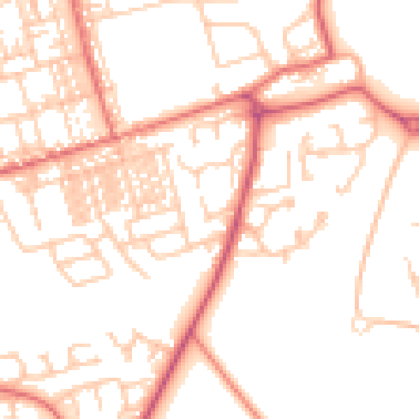 Daytime road noise heatmap for SR3 2NR
