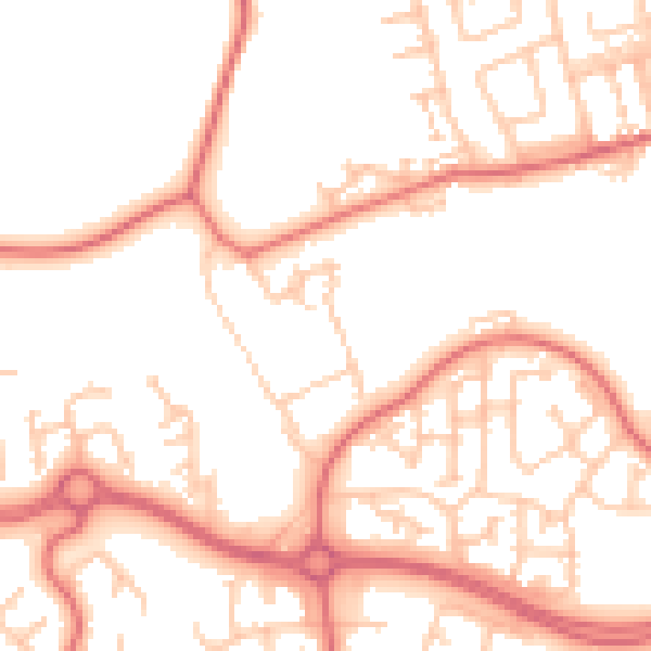 Daytime road noise heatmap for SR3 2PQ