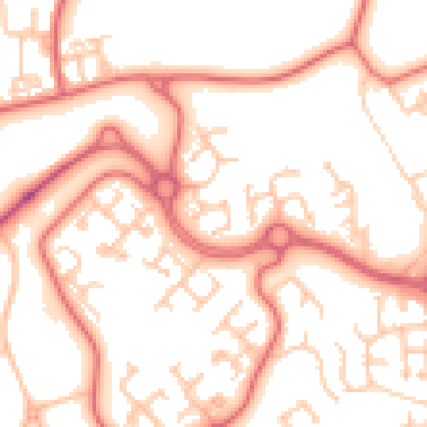 Daytime road noise heatmap for SR3 2SU