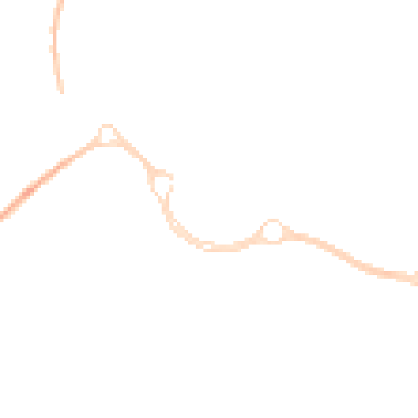 Night-time road noise heatmap for SR3 2SU