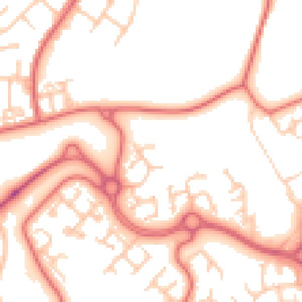 Daytime road noise heatmap for SR3 2SZ