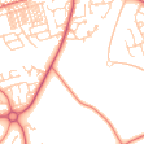 Daytime road noise heatmap for SR3 2ZD