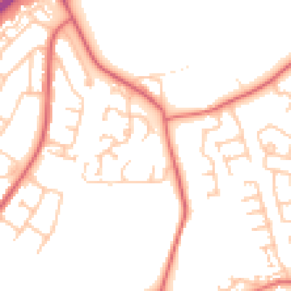Daytime road noise heatmap for SR3 3AU