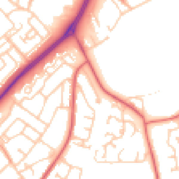 Daytime road noise heatmap for SR3 3BT
