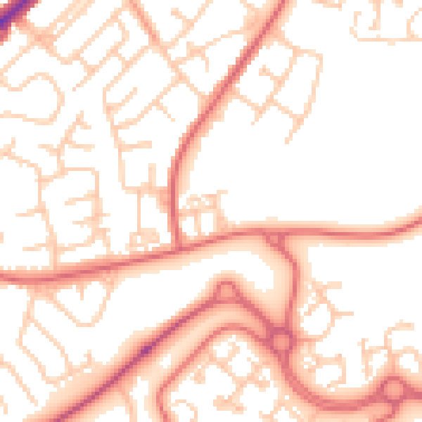 Daytime road noise heatmap for SR3 3ER