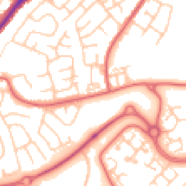 Daytime road noise heatmap for SR3 3ET