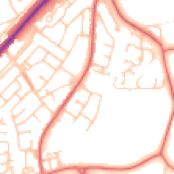 Daytime road noise heatmap for SR3 3HP