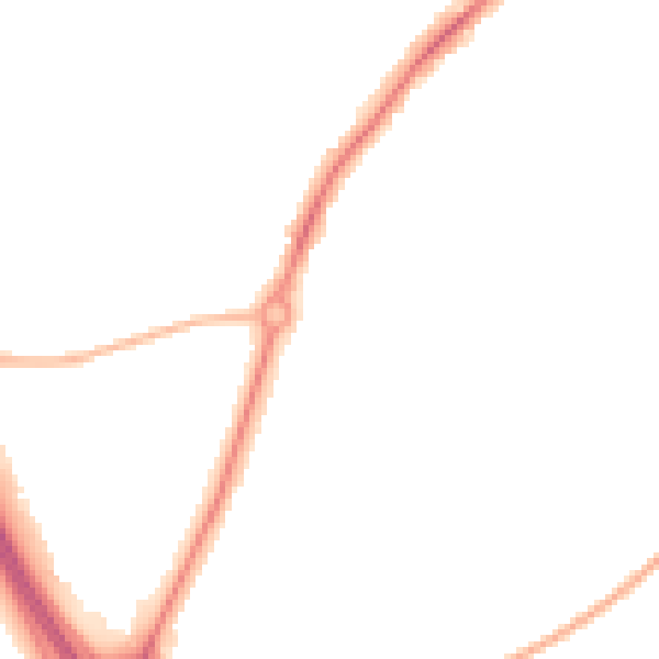 Night-time road noise heatmap for SR3 3PP