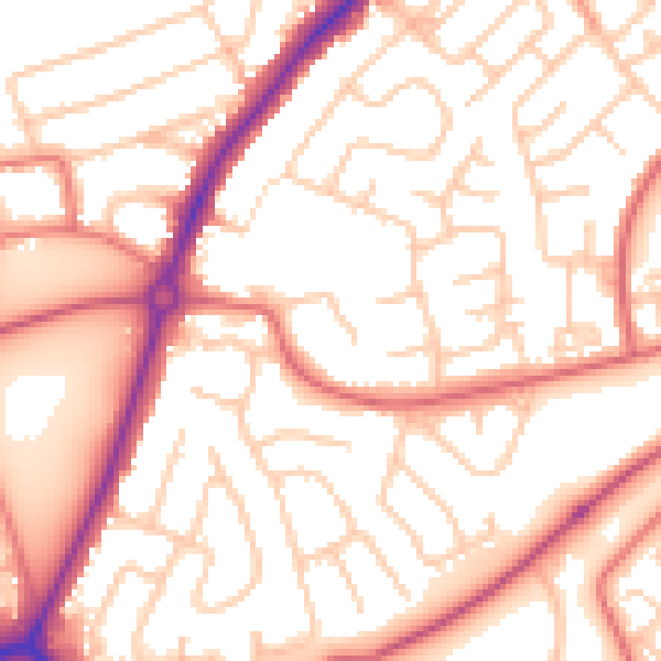 Daytime road noise heatmap for SR3 3PR