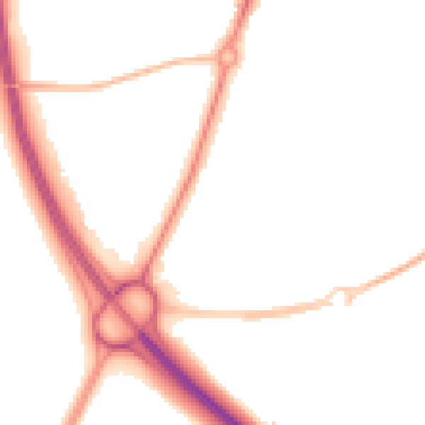 Night-time road noise heatmap for SR3 3RB