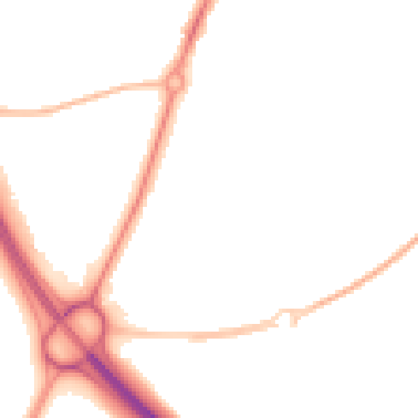 Night-time road noise heatmap for SR3 3RF