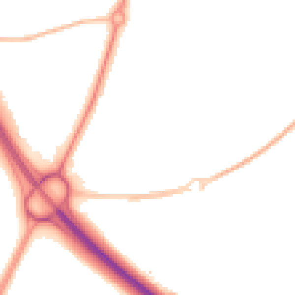Night-time road noise heatmap for SR3 3RG