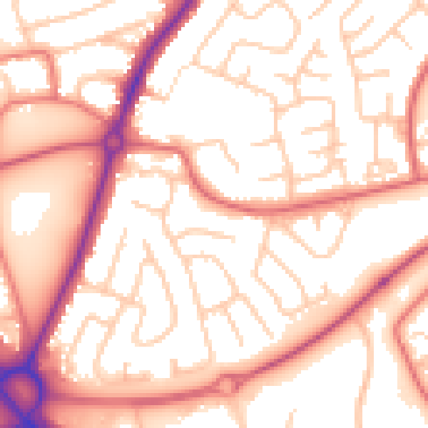 Daytime road noise heatmap for SR3 3SF