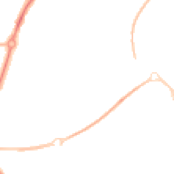 Night-time road noise heatmap for SR3 3SJ