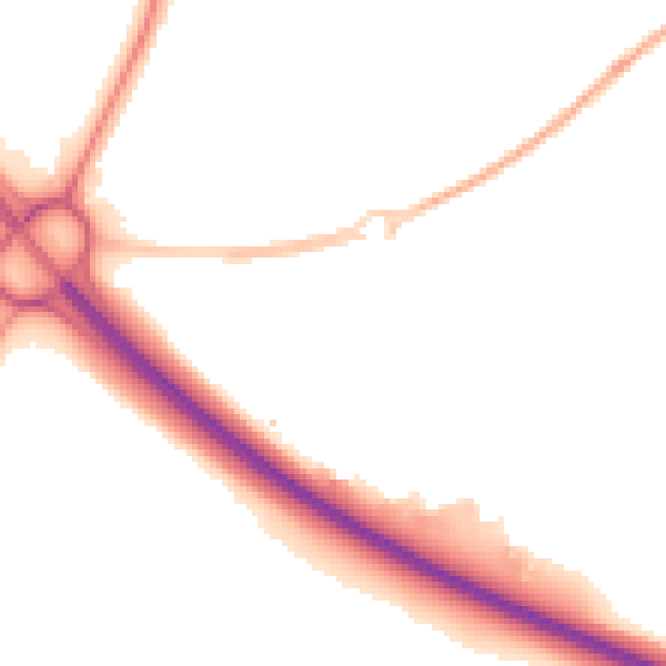 Night-time road noise heatmap for SR3 3XD