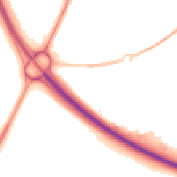 Night-time road noise heatmap for SR3 3XR